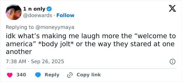 Screenshot of a viral tweet reacting to a white woman&rsquo;s dramatic response to being shackled at an African-American museum.