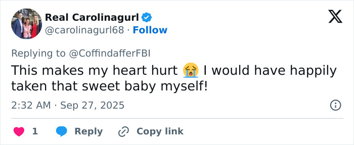 Screenshot of a tweet expressing sadness over disturbing new twist in case of cheerleader whose newborn was found lifeless.