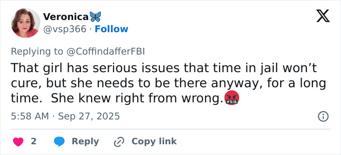 Tweet screenshot showing a user commenting on the disturbing new twist in case of cheerleader whose newborn baby was found lifeless.