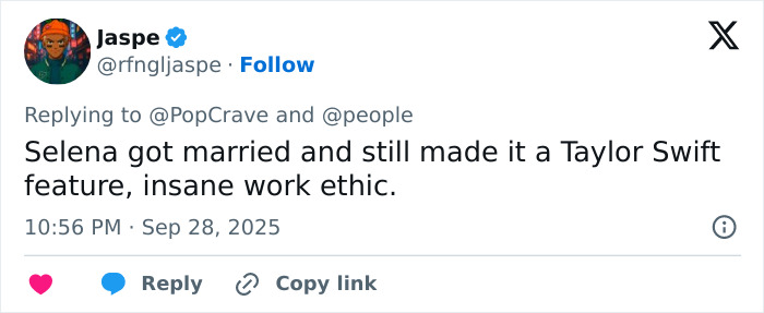 Taylor Swift steals the spotlight at best friend Selena Gomez's wedding with a heartfelt speech.