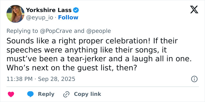 Taylor Swift speaking at Selena Gomez's wedding, stealing the spotlight with a heartfelt and memorable speech.