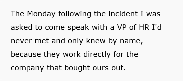 Text excerpt from article about new manager deeming overweight woman unfit to see clients, suggesting time off to lose weight.