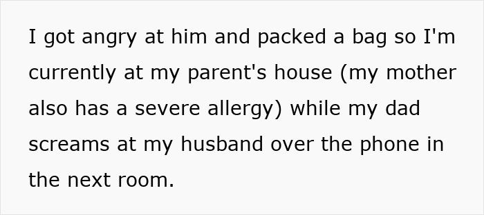 Woman at her parents’ house after anaphylaxis risk as sister-in-law ignores no-peanut allergy rule causing family conflict. Woman at her parents’ house after anaphylaxis risk as sister-in-law ignores no-peanut allergy rule causing family conflict.