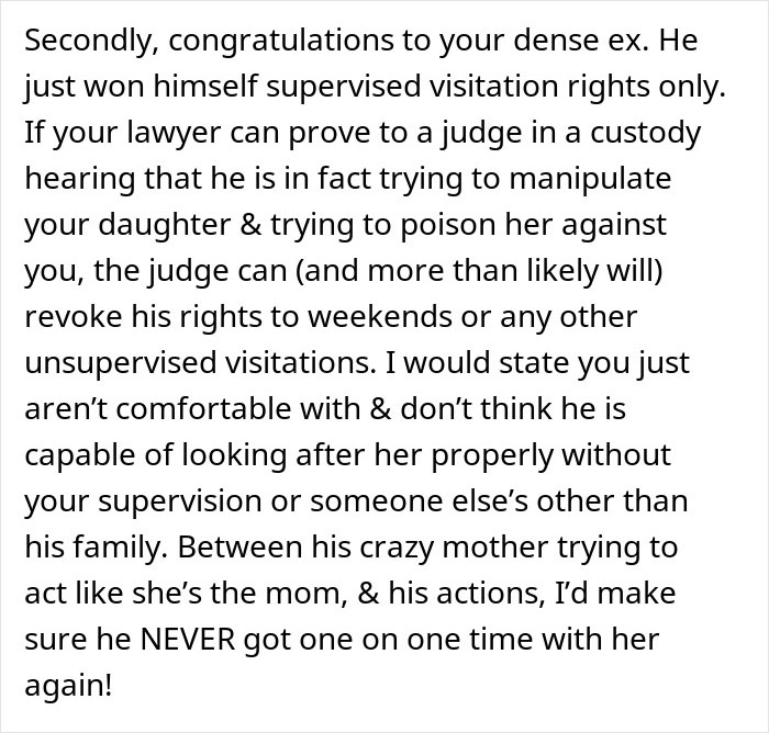 Text discussing custody issues where a mother-in-law poisons toddler with essential oils, shocking the husband and wife.