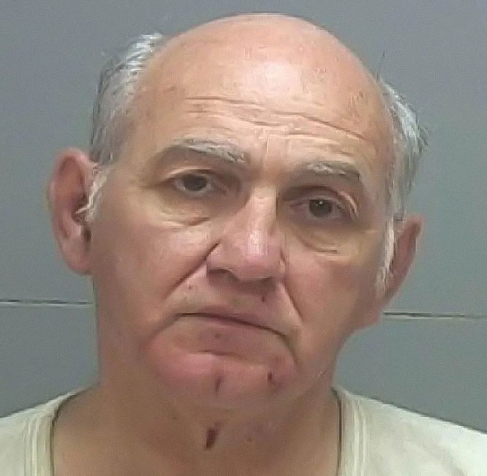Mugshot of an older man with a serious expression connected to falsely confessing to Charlie Kirk assassination claim. Mugshot of an older man with a serious expression connected to falsely confessing to Charlie Kirk assassination claim.