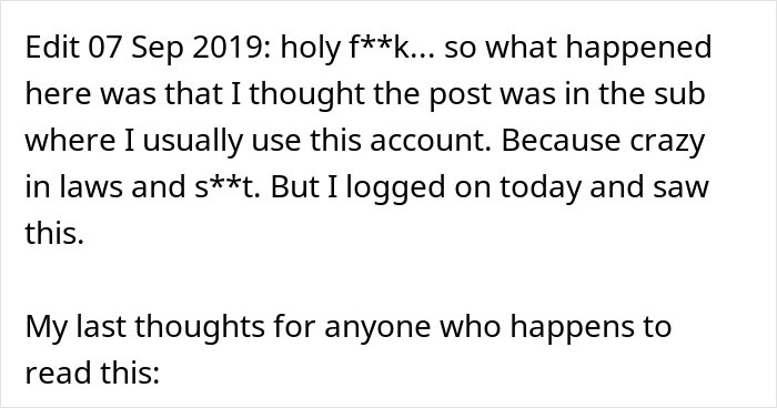 Text excerpt discussing shock and chaos caused by mother-in-law poisoning toddler with essential oils, causing family conflict.