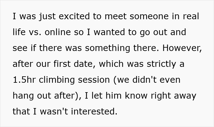 Alt text: Woman horrified after receiving anniversary gift from guy who considers her his girlfriend after one date