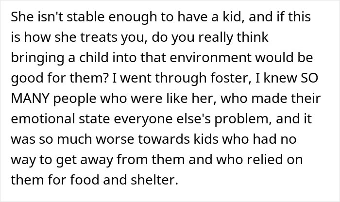 Text message discussing concerns about emotional stability and environment for children in relation to wife&rsquo;s reaction and husband&rsquo;s need for therapy.