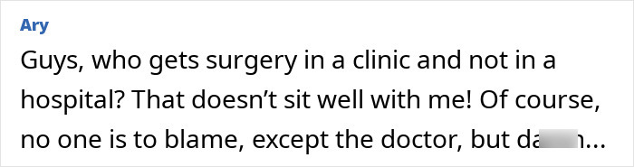 Patient discussing a botched butt lift procedure and concerns about plastic surgeon malpractice and arrest.