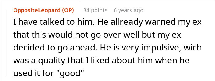 Screenshot of a forum comment discussing a husband's shock after mother-in-law poisons toddler with essential oils.