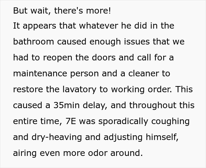 Passenger describes nightmare flight with seatmate soiling himself causing delay and odor before takeoff on airplane. Passenger describes nightmare flight with seatmate soiling himself causing delay and odor before takeoff on airplane.