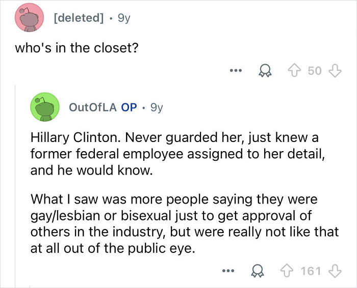 Reddit conversation about celebrity bodyguards revealing insider details on their thankless job experiences.