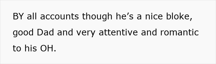 Text on white background describing a woman&rsquo;s hidden affairs and the impact on her best friend&rsquo;s trust.