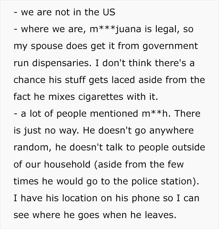 Text excerpt discussing a woman giving her husband another chance and learning a hard lesson about trust and behavior.