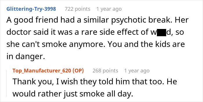 Screenshot of an online discussion where a woman learns a hard lesson after giving her husband another chance.