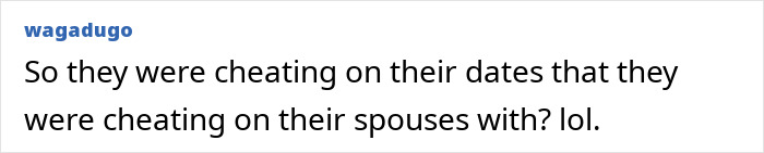 Text message conversation about cheating on dates and spouses related to Coldplay KissCam saga.