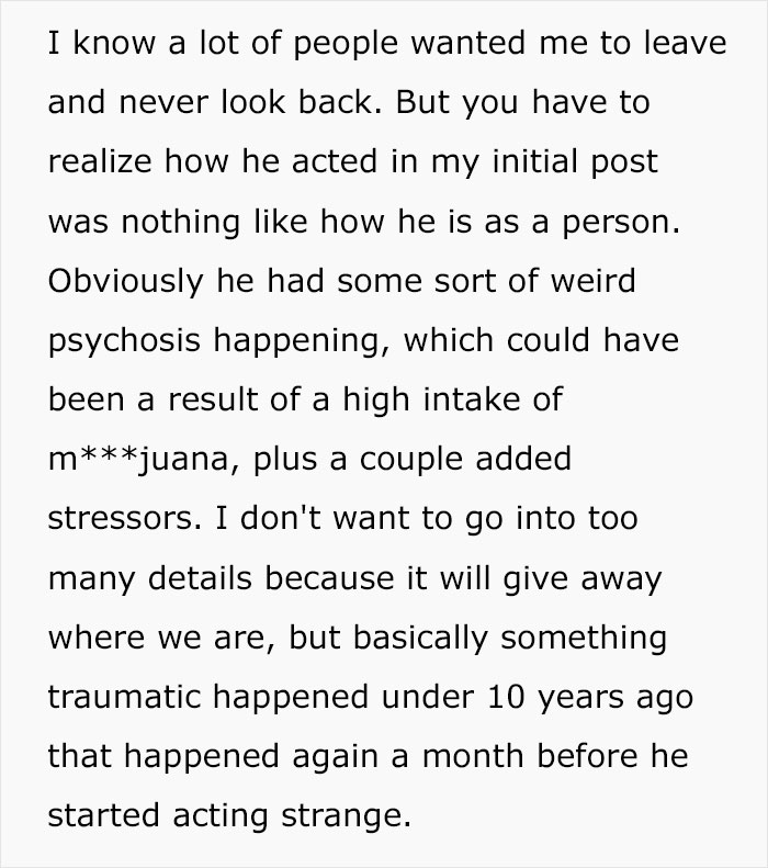 Woman gives husband another chance but learns lesson the hard way after his strange behavior and past trauma revealed.