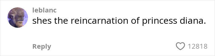 Comment on social media claiming someone is the reincarnation of Princess Diana, related to Princess Charlotte&rsquo;s curtsy mistake.