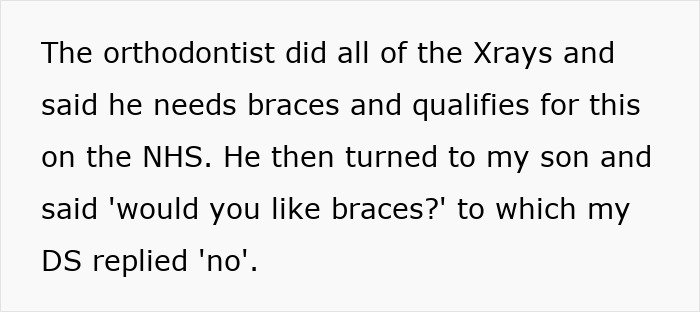 Orthodontist discusses braces with autistic child after X-rays, raising concerns about discrimination and parental reaction. Orthodontist discusses braces with autistic child after X-rays, raising concerns about discrimination and parental reaction.