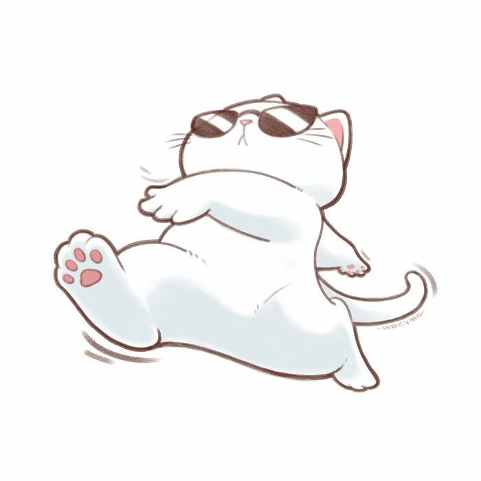 Cat Illustrations By Wei Cong