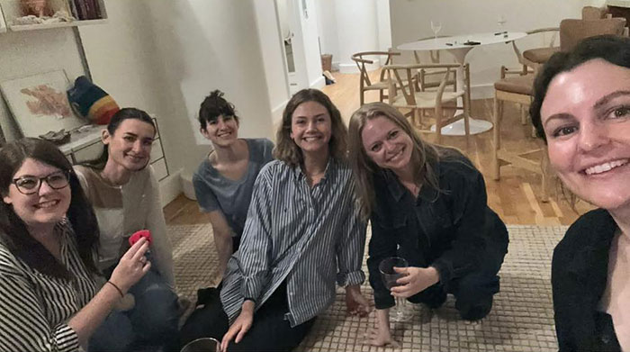A group of women sitting on the floor in a Brooklyn midwife&rsquo;s dice game club raising safety concerns for non-white women.