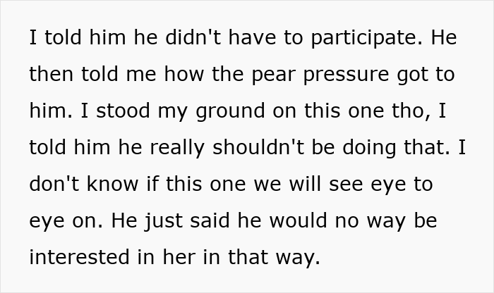 Text conversation showing a woman suspicious of her husband&rsquo;s coworker about nannying his girlfriend&rsquo;s children for free.