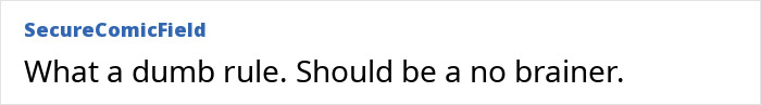 Comment text on a white background reading that the rule is dumb and should be a no brainer, related to paramedics facing license loss for saving a snakebite victim. Comment text on a white background reading that the rule is dumb and should be a no brainer, related to paramedics facing license loss for saving a snakebite victim.