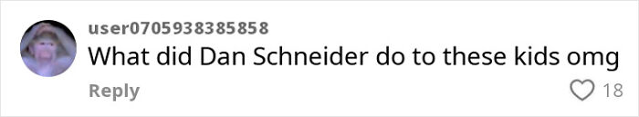 Social media comment questioning Dan Schneider's impact on former Nickelodeon child stars in relation to homelessness at age 36. Social media comment questioning Dan Schneider's impact on former Nickelodeon child stars in relation to homelessness at age 36.