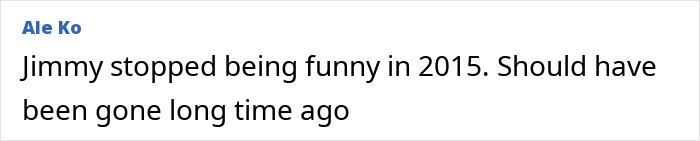 Screenshot of a user comment criticizing Jimmy Kimmel’s humor and suggesting staff mutiny before his tearful return. Screenshot of a user comment criticizing Jimmy Kimmel’s humor and suggesting staff mutiny before his tearful return.