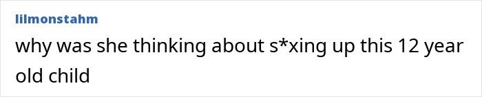 Screenshot of a social media comment criticizing Catherine Zeta-Jones for a creepy remark about a 12-year-old fan.