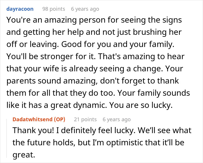 Reddit conversation about wife leaving toddlers behind to party, husband managing family challenges and seeking support.