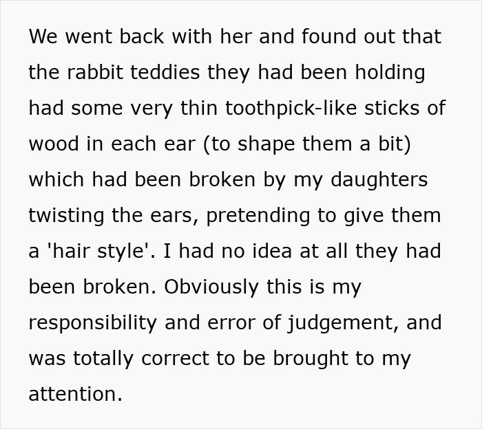 Text excerpt from a British woman about parenting issues encountered on holiday, reflecting on responsibility and judgment. Text excerpt from a British woman about parenting issues encountered on holiday, reflecting on responsibility and judgment.