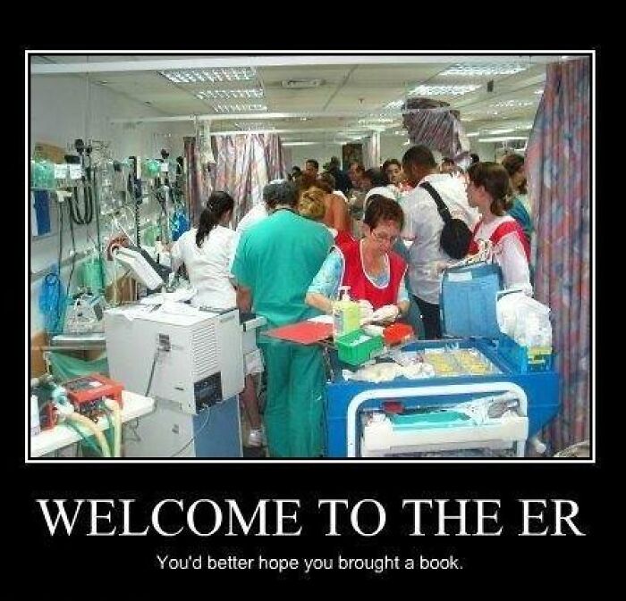 Busy emergency room with medical staff attending patients, illustrating life and challenges faced by EMTs and paramedics.