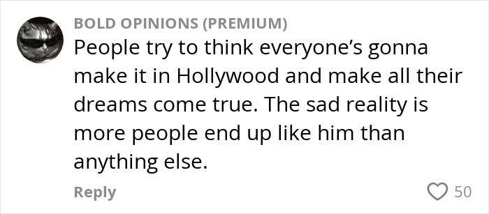 Comment discussing the harsh reality of former child stars from Nickelodeon often facing homelessness instead of success. Comment discussing the harsh reality of former child stars from Nickelodeon often facing homelessness instead of success.