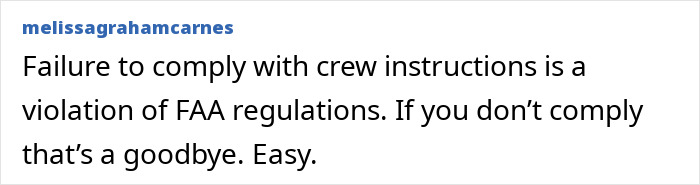 Social media post highlighting consequences for an entitled passenger kicked off flight after disrespecting flight attendant. Social media post highlighting consequences for an entitled passenger kicked off flight after disrespecting flight attendant.