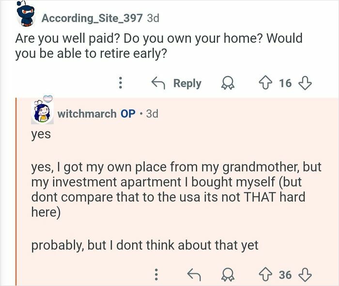 Screenshot of a personal assistant answering questions about working for billionaires, discussing pay and home ownership.