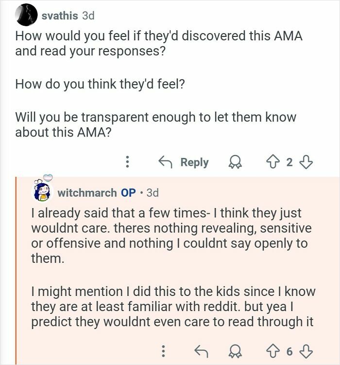 Screenshot of a Reddit AMA where a personal assistant discusses transparency about working for billionaires.