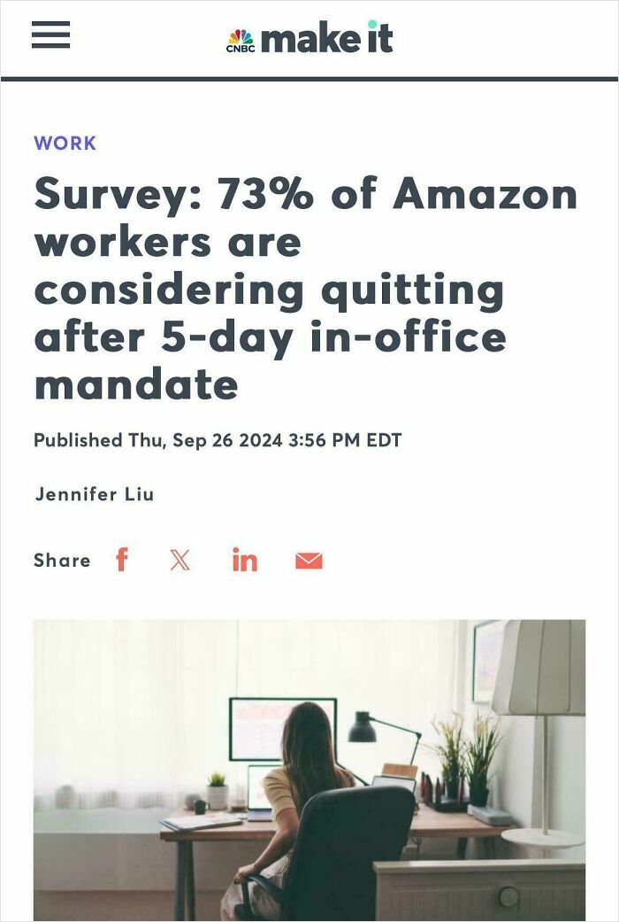 Survey shows Amazon workers considering quitting, highlighting parts of working in 2025 that are a nightmare for employees.