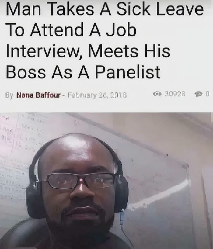 Man wearing glasses and headphones in office setting, illustrating parts of working in 2025 that are a nightmare.