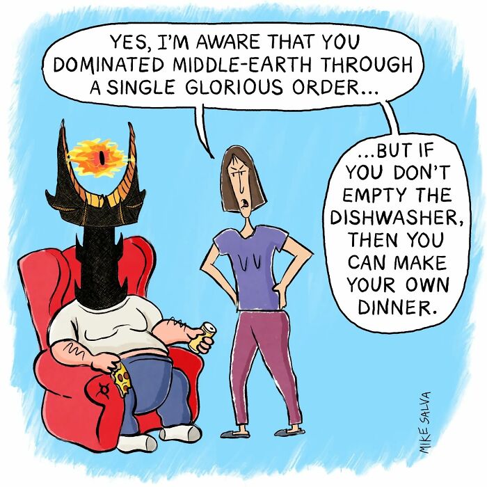 Comic by Mike Salva featuring nerd life humor about social anxiety and everyday struggles in a funny cartoon style.