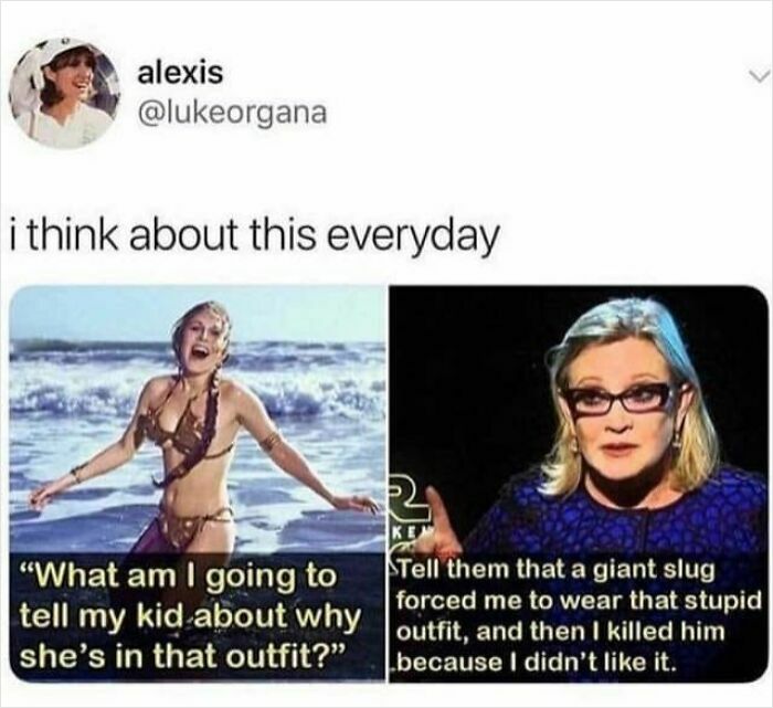 Meme from Super Culture showing a humorous conversation about explaining a costume worn as a warrior princess.