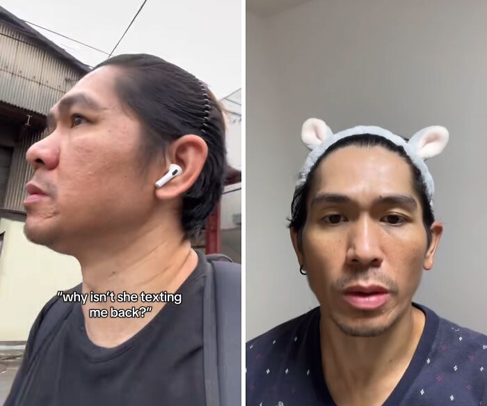 Man showing incredible transformation with different hairstyles and expressions, illustrating personal change journey.