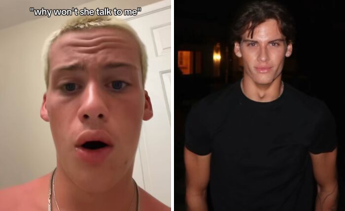 Before and after photos showing an incredible transformation of a young man after deciding to change.