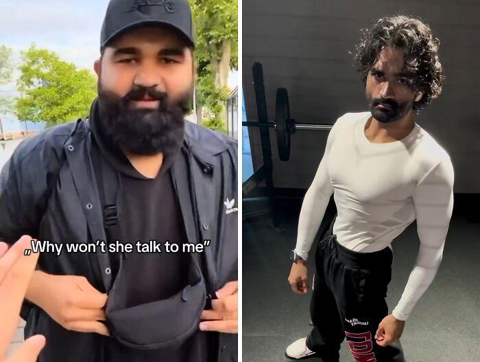 Before and after photos showing an incredible transformation of a man after deciding he needed to change.
