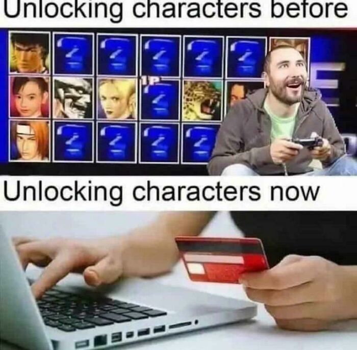 90s posts unlocking nostalgic memories with classic video game characters and modern online card payment use.