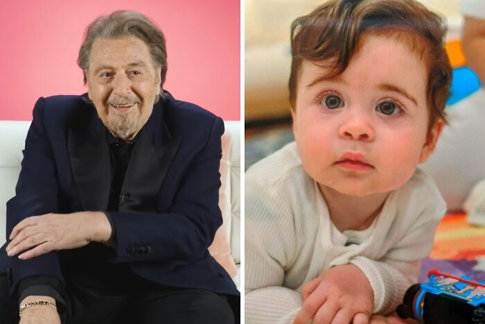 Side-by-side comparison of an elderly man and a baby illustrating random comparisons that affect perception of time.