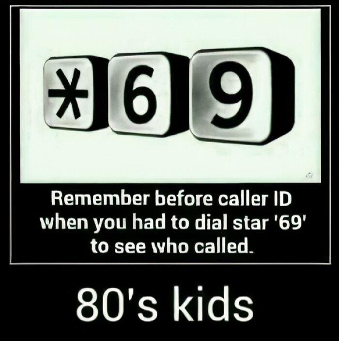 Old school phone display with star 69 dialer button, nostalgic reminder for 80s kids about caller ID before smartphones.