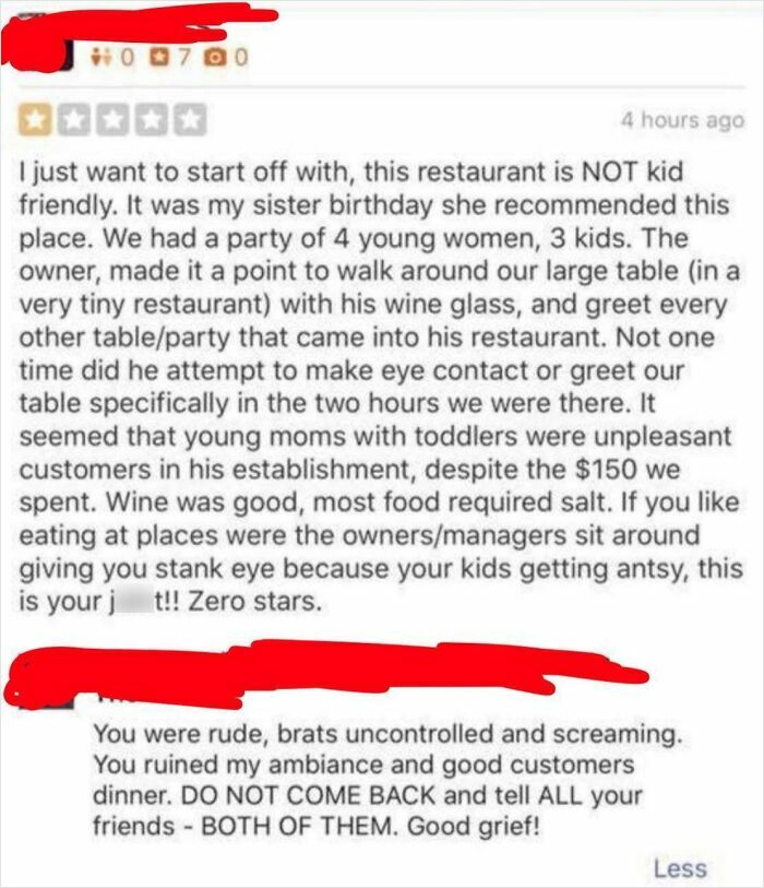 Brutal business comebacks to harsh reviews showing owners responding fiercely to negative customer feedback.