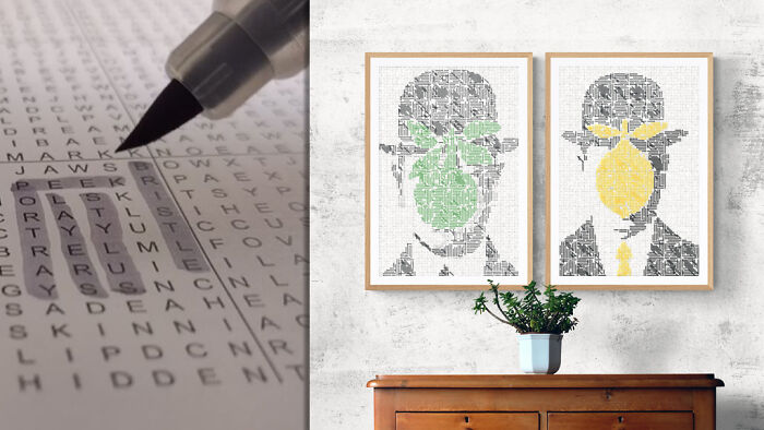I Created Word Search Puzzles That Turn Into Display-Worthy Art, And People Are Loving Them