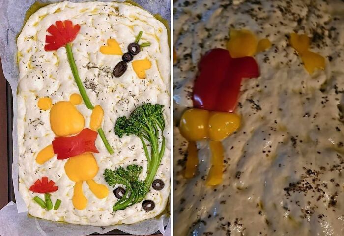 Comparison of food items purchased based on a picture showing expected vs. completely different results.